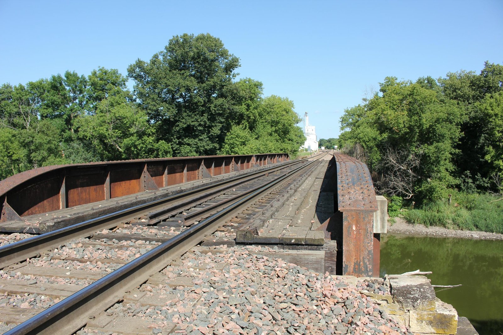 Looking east